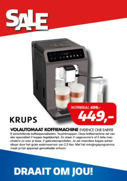 Krups VOLAUTOMAAT koffiemachine Evidence One EA895E