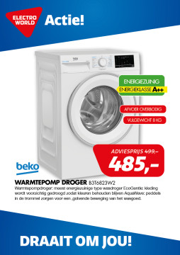 Beko warmtepomp droger B3T6823W2