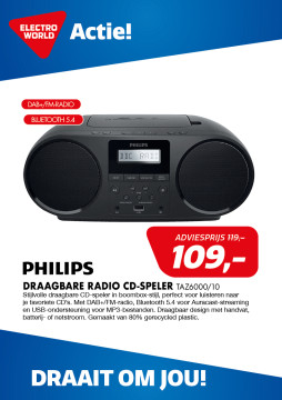 Philips Draagbare RADIO CD-speler TAZ6000/10