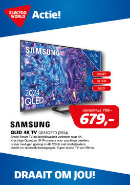 Samsung QLED 4K TV QE55Q77D 2024