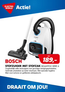 Bosch STOFZUIGER MET STOFZAK BGL6HYG2 SERIE 6