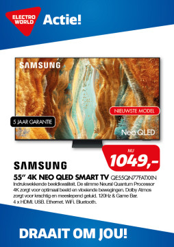 Samsung 55” 4K Neo QLED Smart TV QE55QN77FATXXN