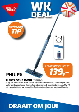 Philips Elektrische dweil XV5113/01