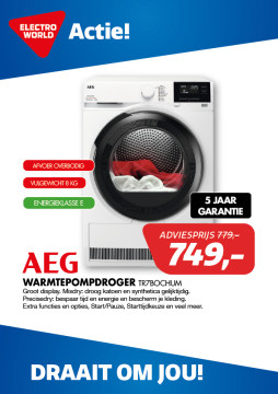 AEG warmtepompdroger TR7BOCHUM