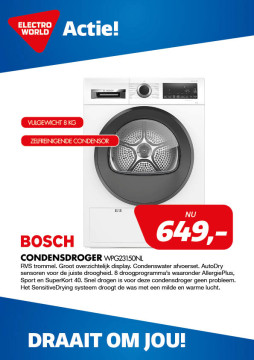 Bosch CONDENSdroger WPG23150NL