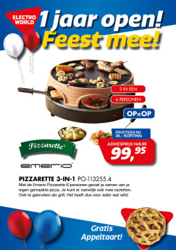 Emerio Pizzarette 3-in-1 PO-113255-4 OP=OP