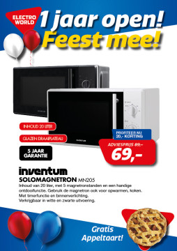 Inventum SOLOMAGNETRON MN205 nu 69,-