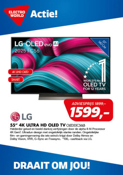 LG 55“ 4K Ultra HD OLED TV OLED55C56LB