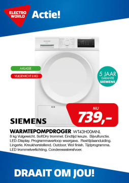 Siemens Warmtepompdroger WT43H00MNL