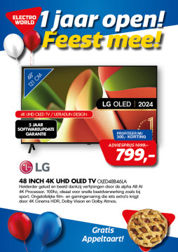 LG 48 INCH 4K UHD OLED TV 300 EURO KORTING