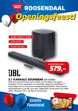 JBL 5.1 kanaals Soundbar BAR 500MK2