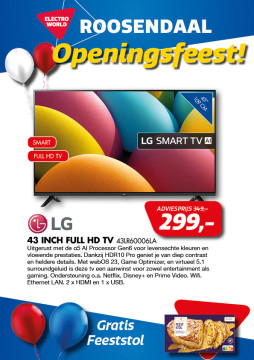 LG 43 inch FULL HD TV 43LR60006LA